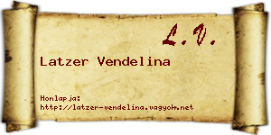 Latzer Vendelina névjegykártya
